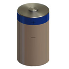 D size aluminum battery holder